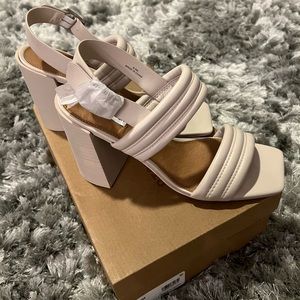 STEVE MADDEN Faith Quilted Slingback Sandals